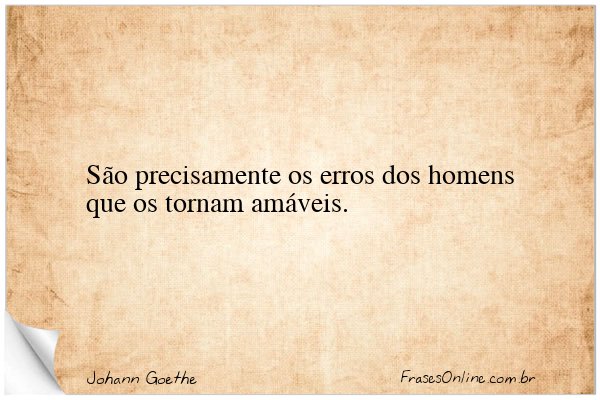 Frase de Johann Goethe