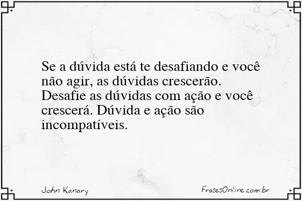 Frase de John Kanary