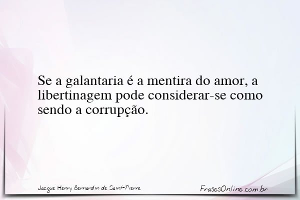 Frase de Jacque Henry Bernardin de Saint-Pierre