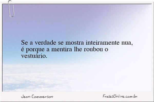 Frase de Jean Commerson