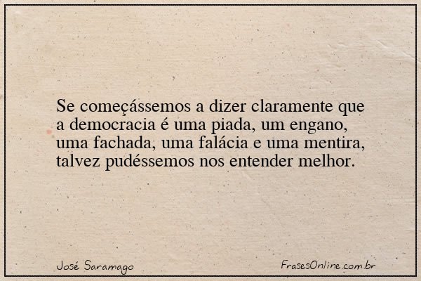 Frase de José Saramago