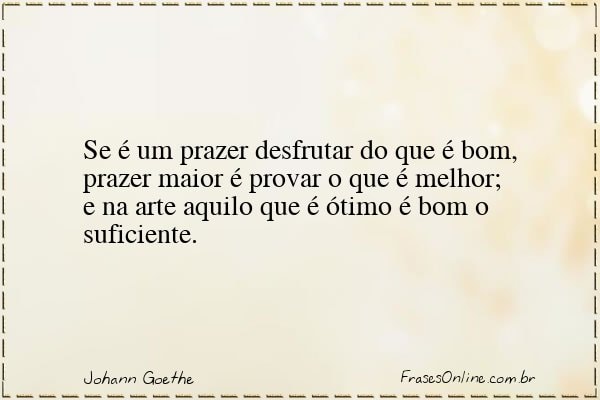Frase de Johann Goethe
