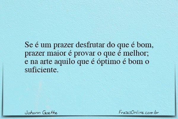 Frase de Johann Goethe