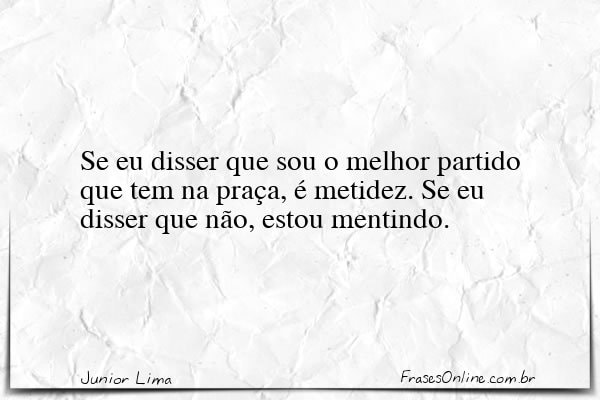 Frase de Junior Lima