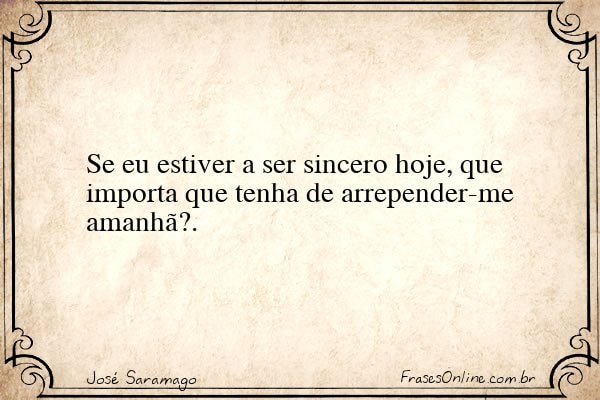 Frase de José Saramago