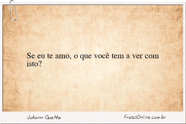 Frase de Johann Goethe