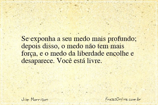 Frase de Jim Morrison