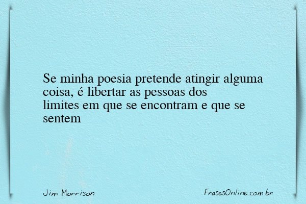 Frase de Jim Morrison