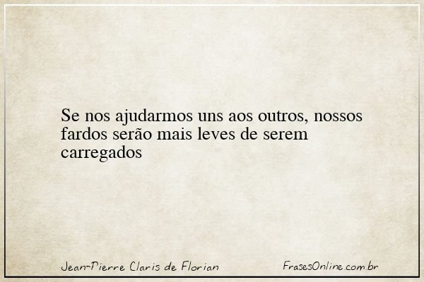 Frase de Jean-Pierre Claris de Florian