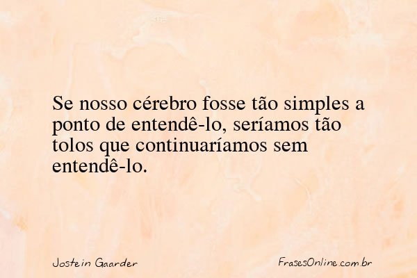 Frase de Jostein Gaarder