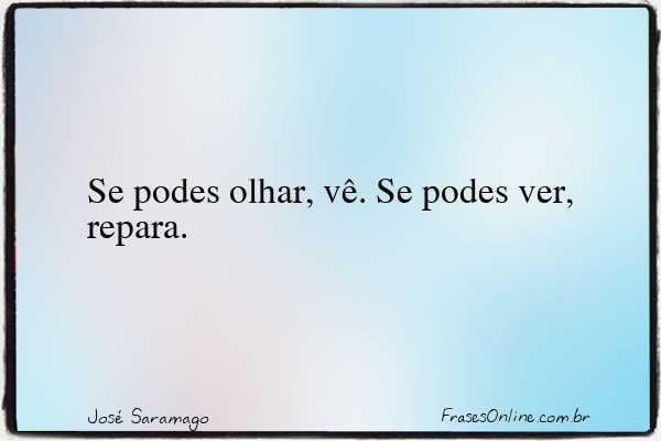 Frase de José Saramago