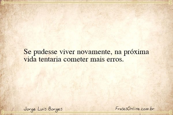 Frase de Jorge Luis Borges