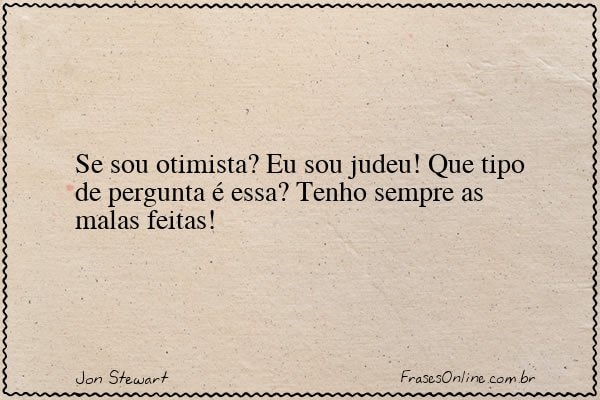Frase de Jon Stewart