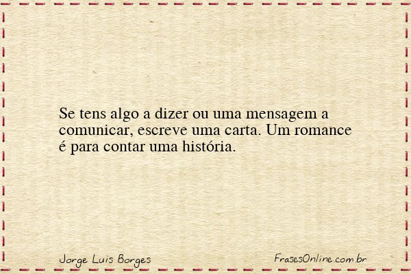 Frase de Jorge Luis Borges