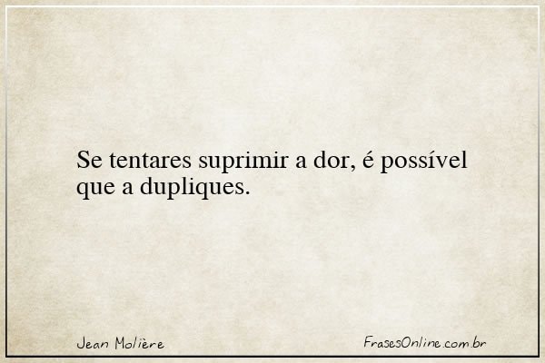 Frase de Jean Molière
