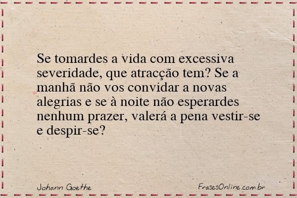 Frase de Johann Goethe