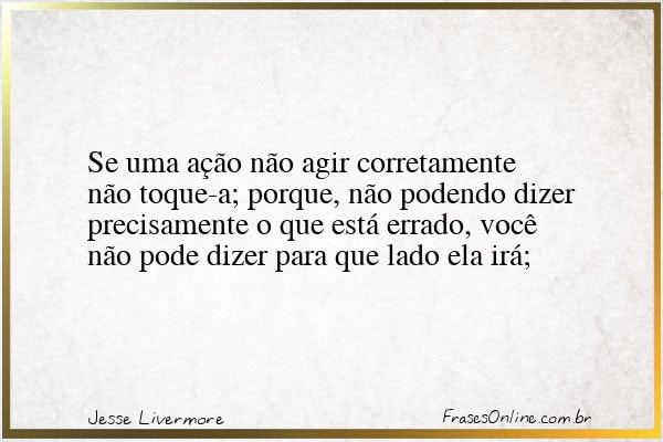 Frase de Jesse Livermore