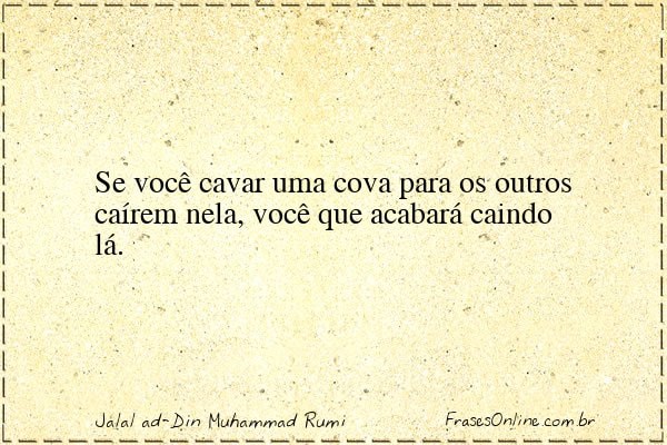 Frase de Jalal ad-Din Muhammad Rumi