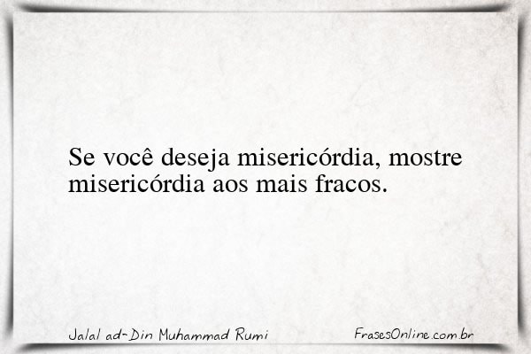 Frase de Jalal ad-Din Muhammad Rumi