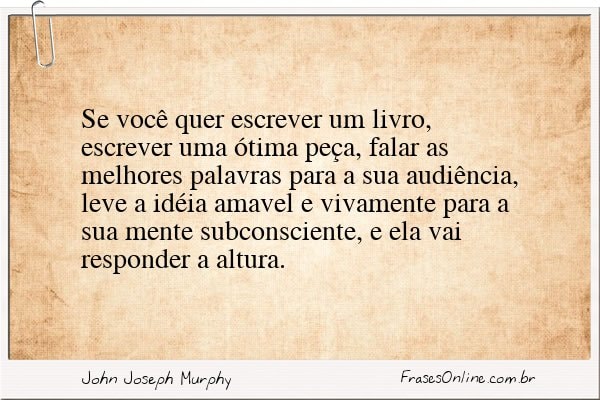 Frase de John Joseph Murphy
