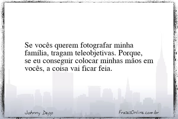 Frase de Johnny Depp