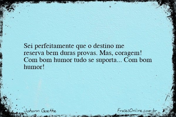 Frase de Johann Goethe