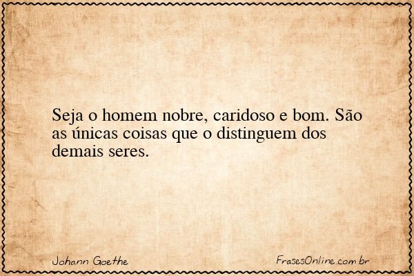 Frase de Johann Goethe