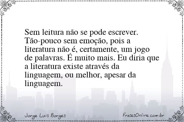 Frase de Jorge Luis Borges