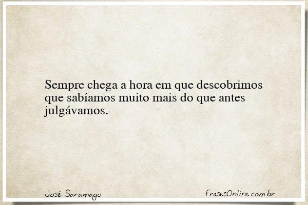 Frase de José Saramago