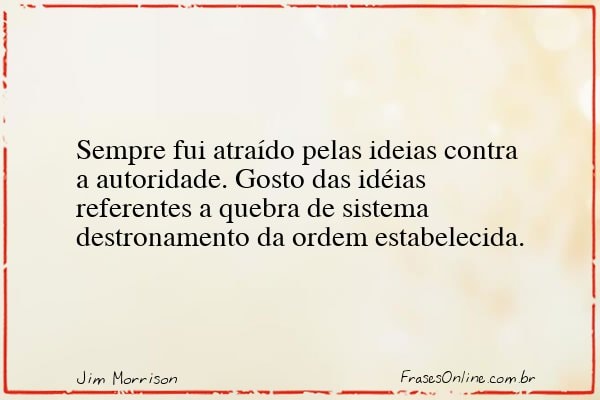 Frase de Jim Morrison