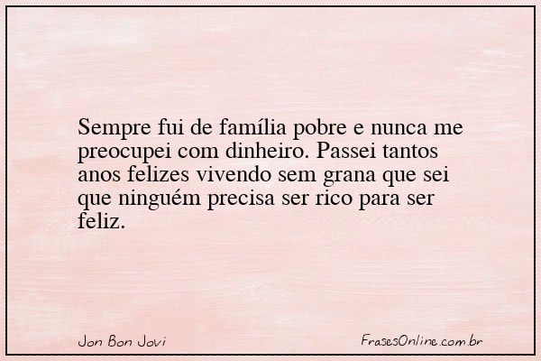 Frase de Jon Bon Jovi