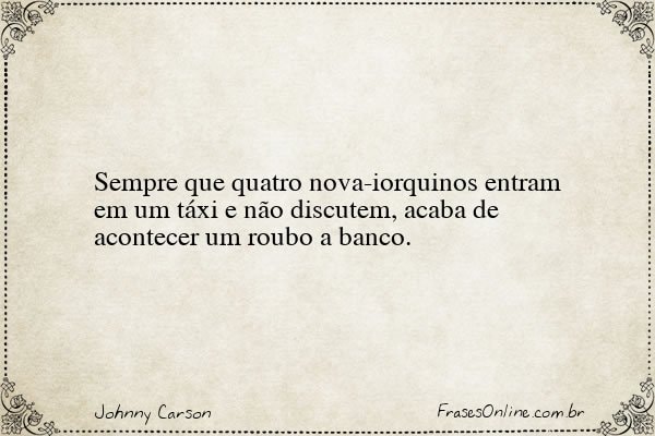 Frase de Johnny Carson