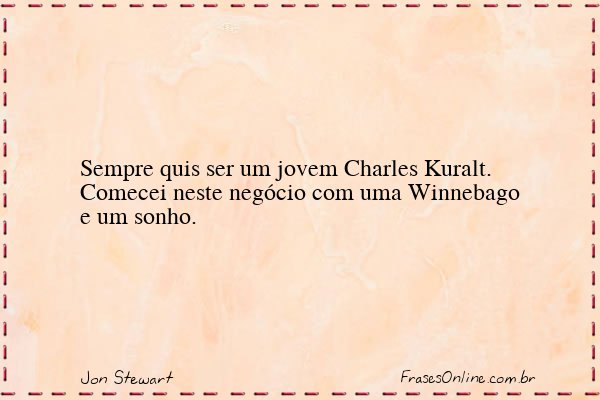 Frase de Jon Stewart