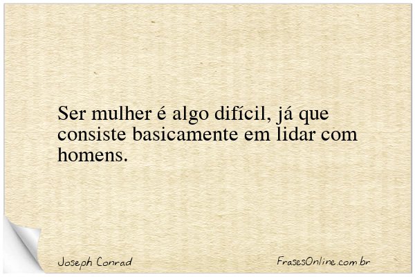 Frase de Joseph Conrad