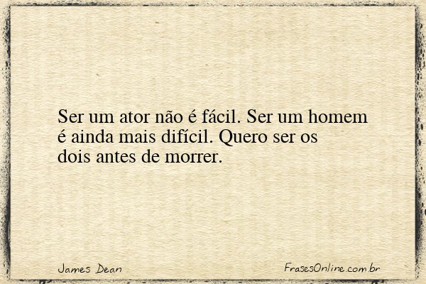 Frase de James Dean