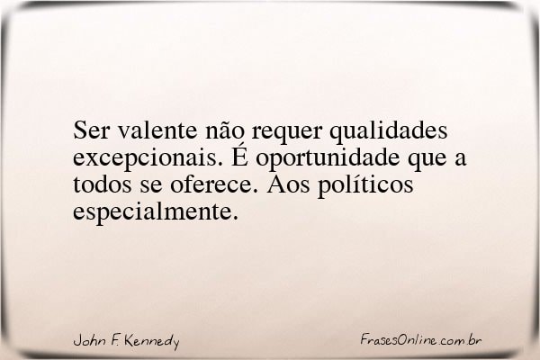 Frase de John F. Kennedy