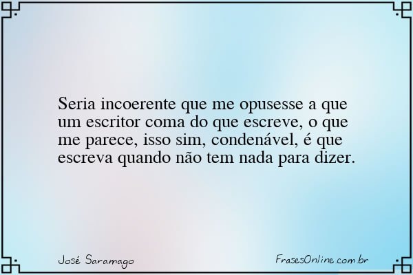 Frase de José Saramago
