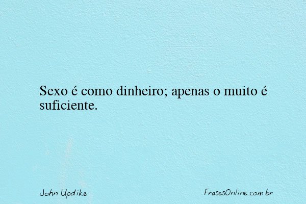 Frase de John Updike