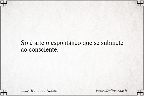 Frase de Juan Ramón Jiménez