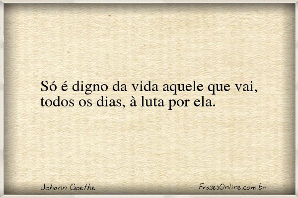 Frase de Johann Goethe