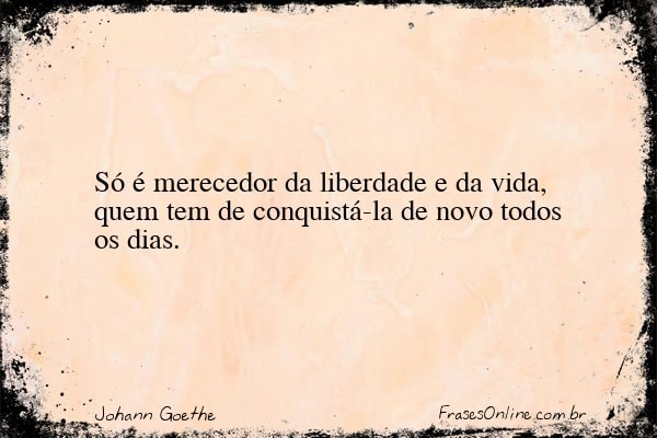 Frase de Johann Goethe