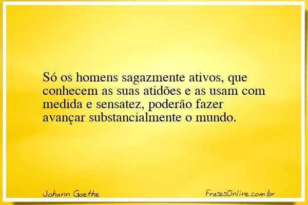Frase de Johann Goethe