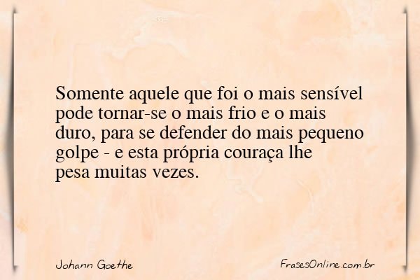 Frase de Johann Goethe