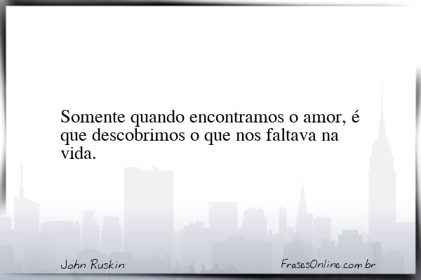 Frase de John Ruskin
