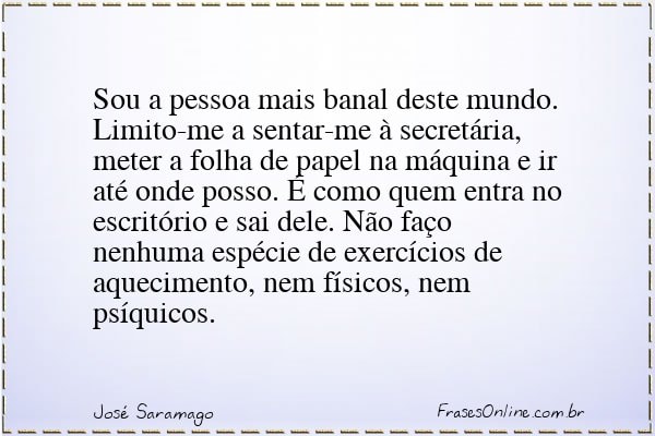 Frase de José Saramago