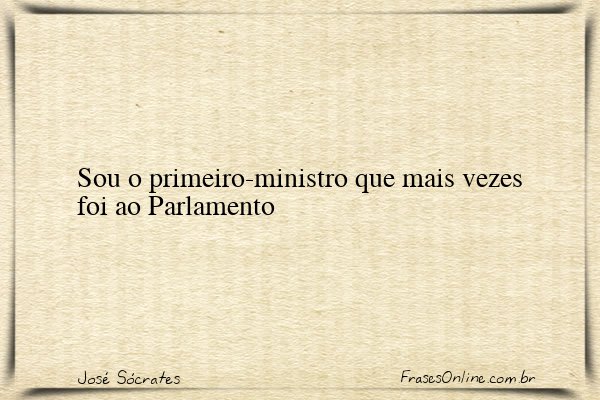 Frase de José Sócrates