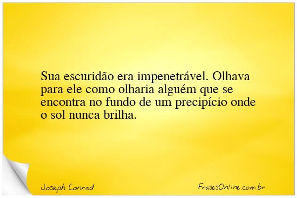 Frase de Joseph Conrad