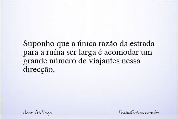 Frase de Josh Billings