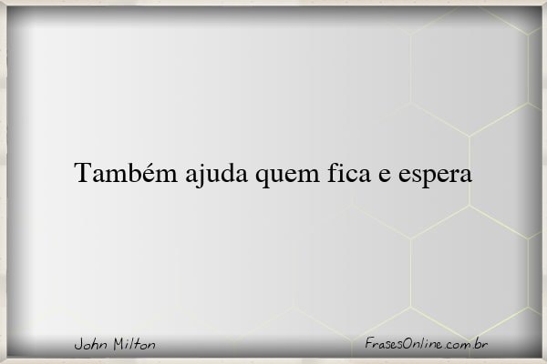 Frase de John Milton