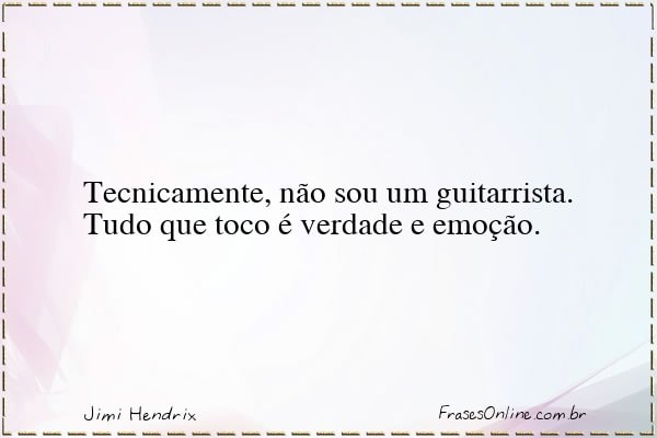 Frase de Jimi Hendrix